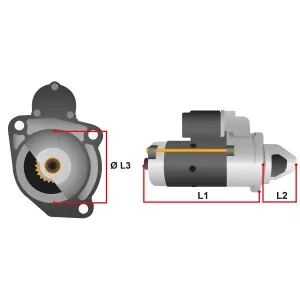 Startmotor Nuffield 10/60 M127
