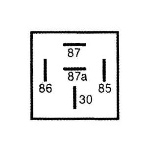 Relä 5-Pol 24V 20/30A Växlande