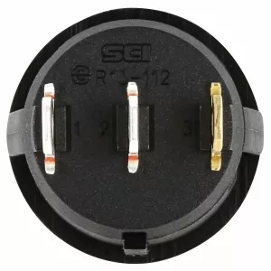 Brytare On/Off 24V Rund Gul