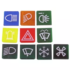 Symboler För Brytare Sortiment 10 St