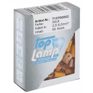 Kabelskor 6,5/6,3 Gul 50St