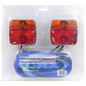 Belysningssats Till Släpvagn 7,5M 12V