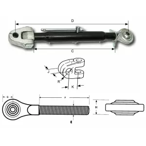 Tryckstång M36X3 2-3 675-
