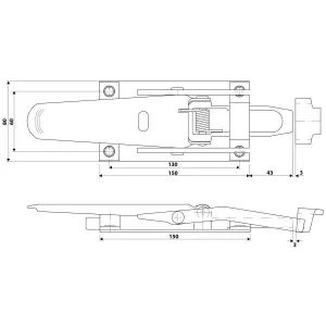 Flaklås+Motstycke Zink