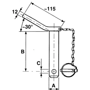 Dragarm Tapp Med Kedja 130X22
