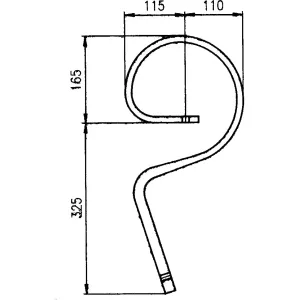 S-Pinne 12X32 Vertikal Med 6Mm Spets