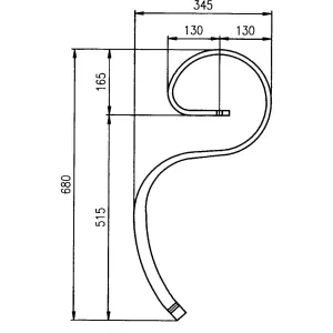S-Pinne 12X45 Med 6Mm Spets