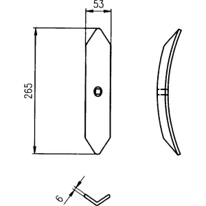 S-Pinnens Spets 6X50X265Mm
