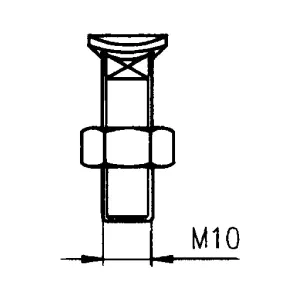S-Pinnens Bult Och Mutter M10X45 8.8