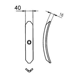 S-Pinnens Spets 6X40X190Mm