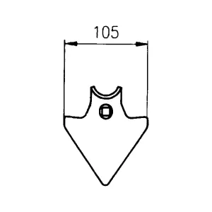 S-Pinnens Spets 105Mm R-36Mm Gåsfot