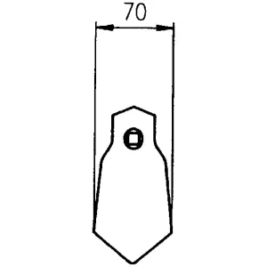 S-Pinnens Spets 70Mm R-31Mm Gåsfot