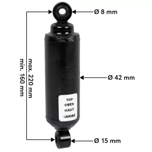 Stötdämåare För Säte T0910