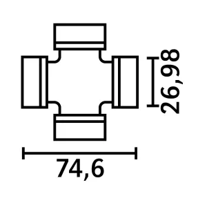 Knutkors W2300 27X74,60Mm Mf 3427346M91