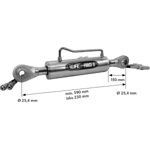 Hydraulisk Toppstag 80/40-590 Std Cat2