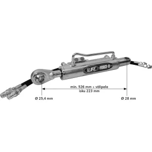 Hydraulisk Toppstag 63/35-590 Std Cat2