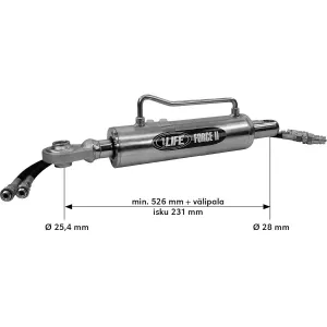 Hydraulisk Toppstag 80/40-590 Std Cat2