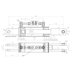 Hydraulisk Lutningsreglerare 80/40-507 Fiat
