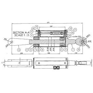 Hydraulisk Lutningsreglerare 90/40-675 Jd