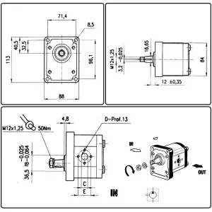 Hydraulpump  A42 Fiat 5129488