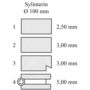 Kolvringssatse Std 4-Ring