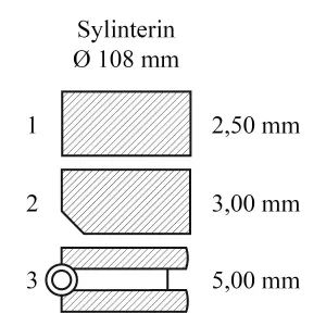 Kolvringssats Std 3-Ring