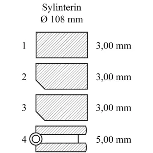 Kolvringssatse Std 4-Ring