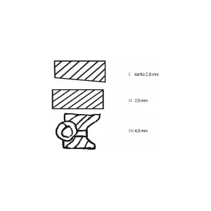 Kolvringssats Std 3-Ring