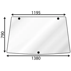 Vindruta John Deere 6000-Serie