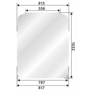 Vindruta Volvo B Övre