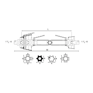K-Axel Wwe2580 1.3/8-6 Vidvinkel 1.3/8-6 Evo