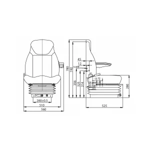 Säte Cs85 Mekanisk Pvc