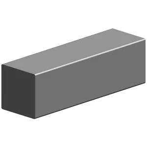 Fyrkantig Stålstång 10X10X2000Mm