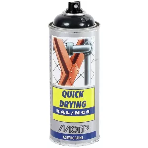 Sprayfärg Svart Grå Ral7021 Akryl 400Ml