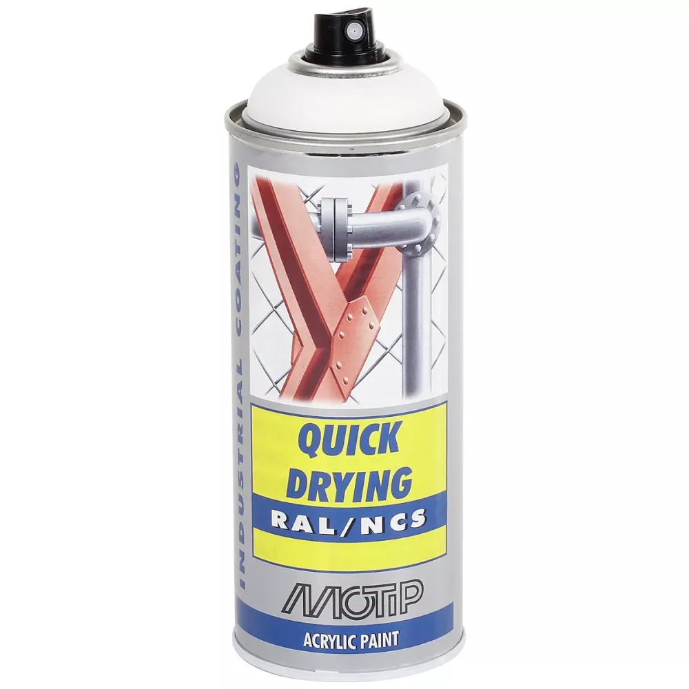 Sprayfärg Vit Mat Ral9010 Akryl 400Ml