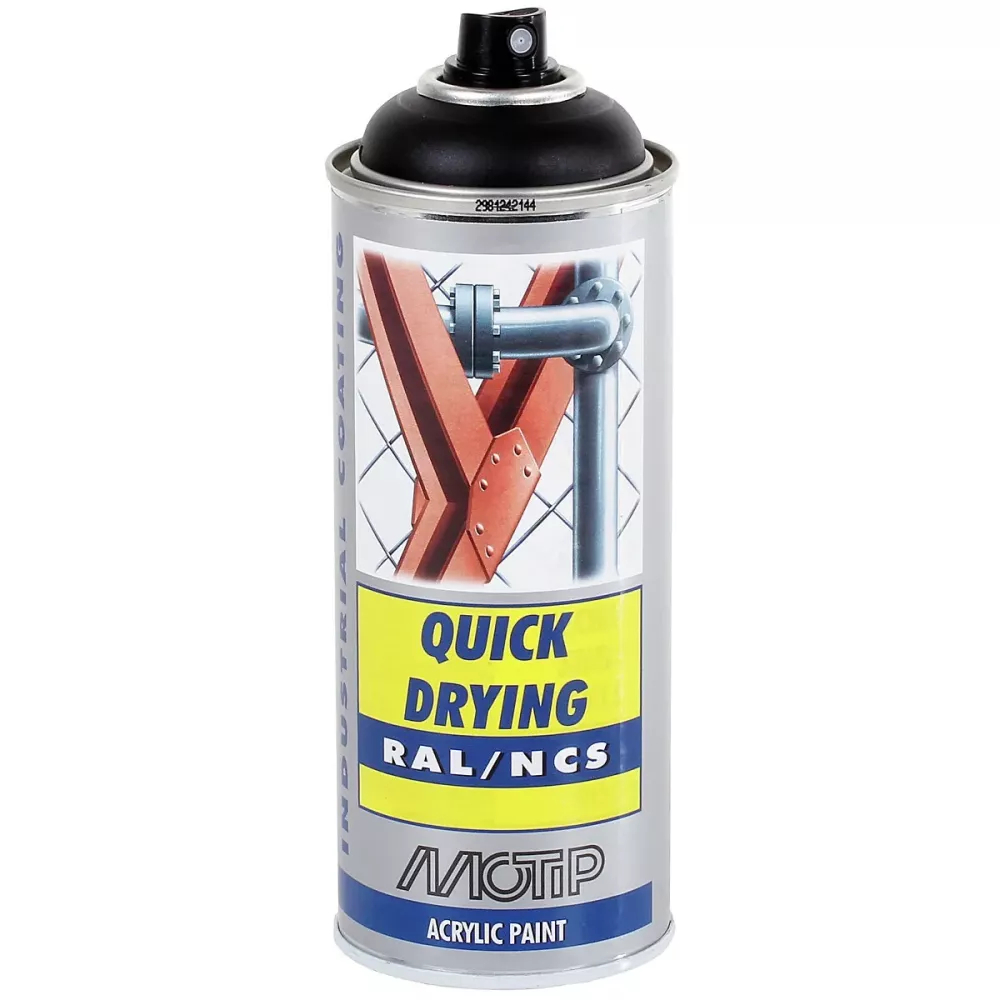 Sprayfärg Svart Mat Ral9005 Akryl 400Ml