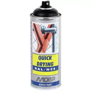 Sprayfärg Svart Mat Ral9005 Akryl 400Ml