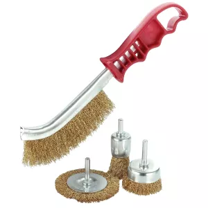 Stålborstsats 4St Handborste,50+75Mm Koppborste