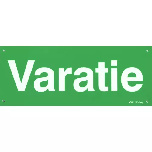Nödskylt Varatie 250X100Mm