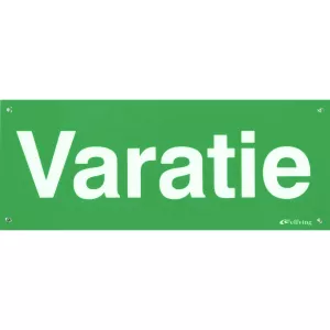 Nödskylt Varatie 250X100Mm