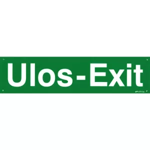 Nödskylt Ulos-Exit 400X100Mm