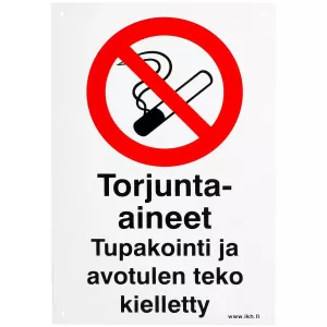 Skylt Torjunta-Aineet 200X300