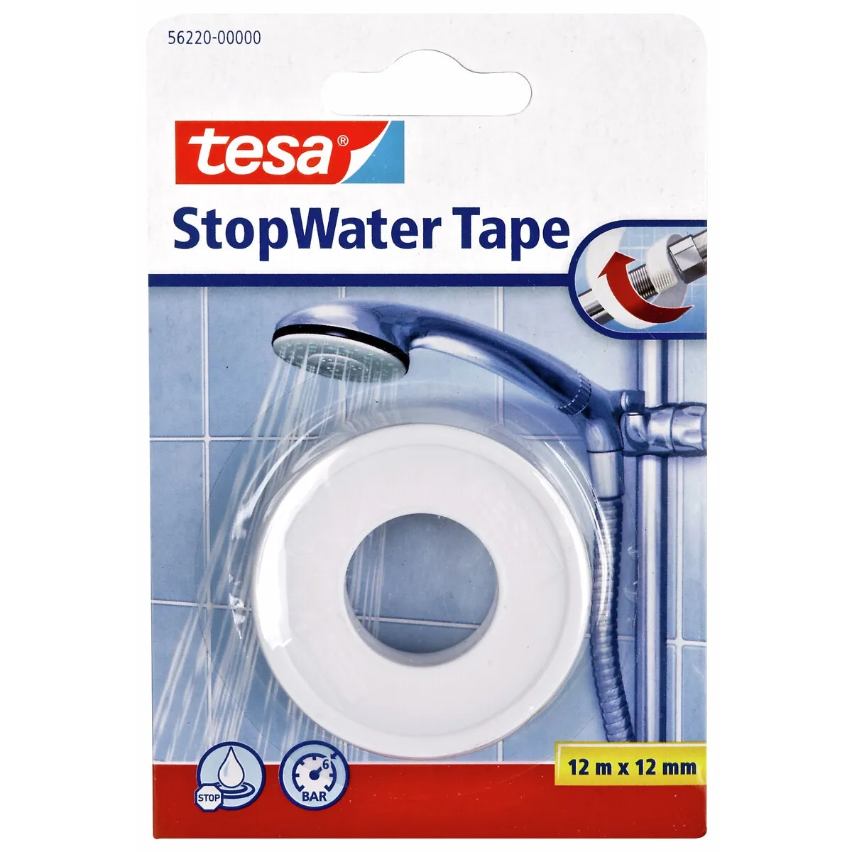 Gängtejp Vit 12M/12Mm