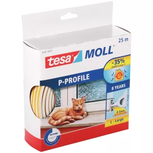 Tätningslist För Fönster P-Prof. 25M 9Mmx5,5Mm Vit