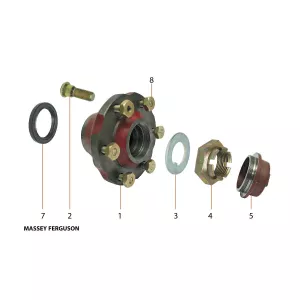 Packbox Hjulnav Fram 1,875"X2,75"X0,375"