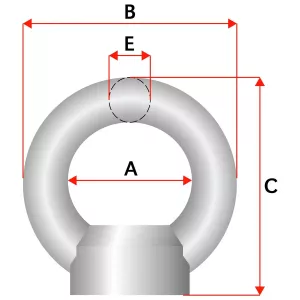 Lyftögla M16 Din582 1St 0,7T