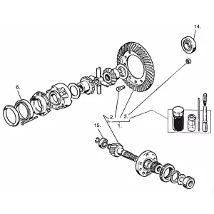 Lager Differential Mf 1850909M91