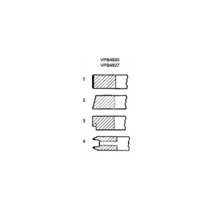 Kolvringssats Std 4-Ring