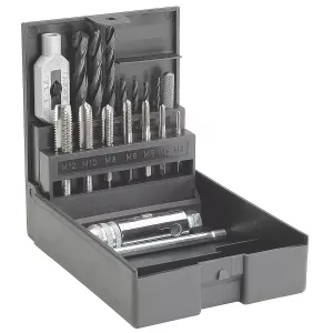 Gängtappsats M3-M12 Din 352 + Borr