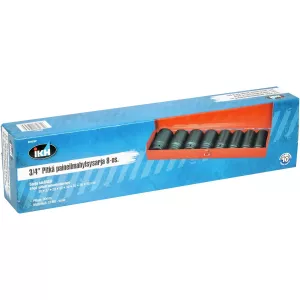 Krafthylsor 3/4" 9 Delar Långa